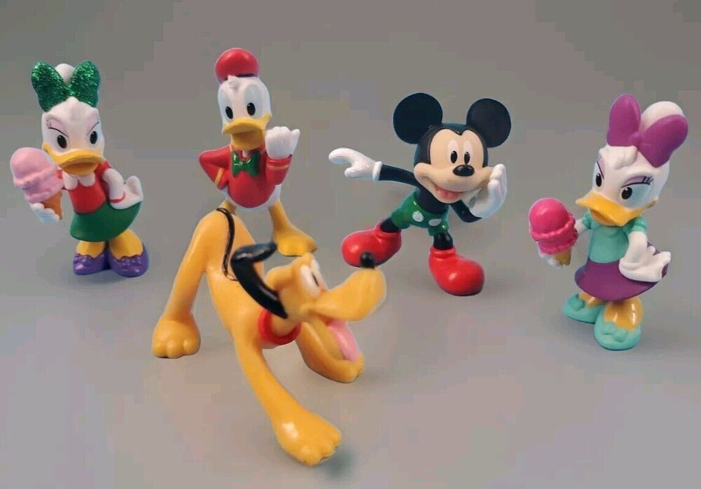 Just Play Disney Figures Daisy Pluto Donald Mickey Mouse Cake Topper Characters